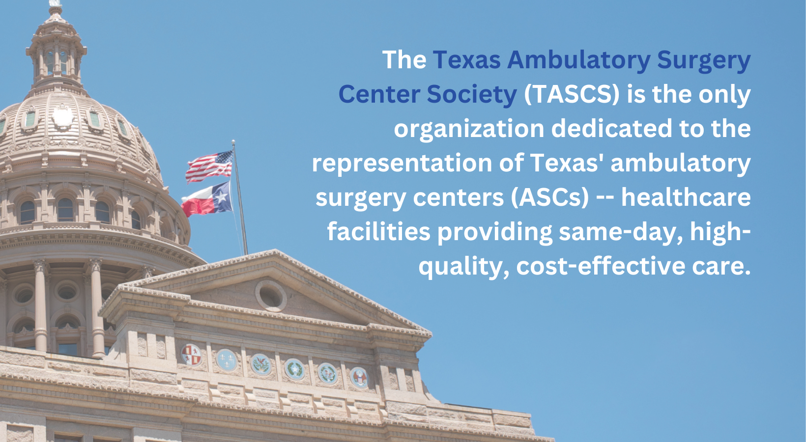 The Texas Ambulatory Surgery Center Society and the texas capitol building